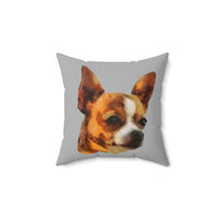 Chihuahua 'Paco'  -  Spun Polyester Throw Pillow