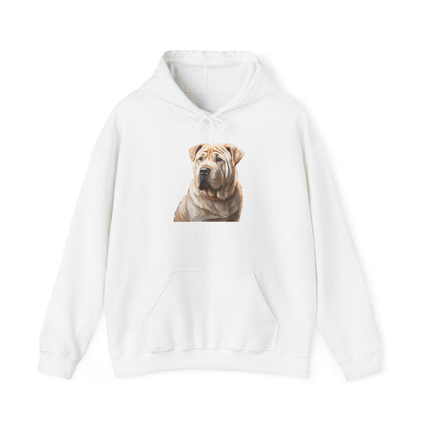 Luxurious Chinese Shar-Pei 50/50 Hooded Sweatshirt