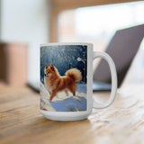 Finnish Spitz Ceramic Mug,  Two Sizes