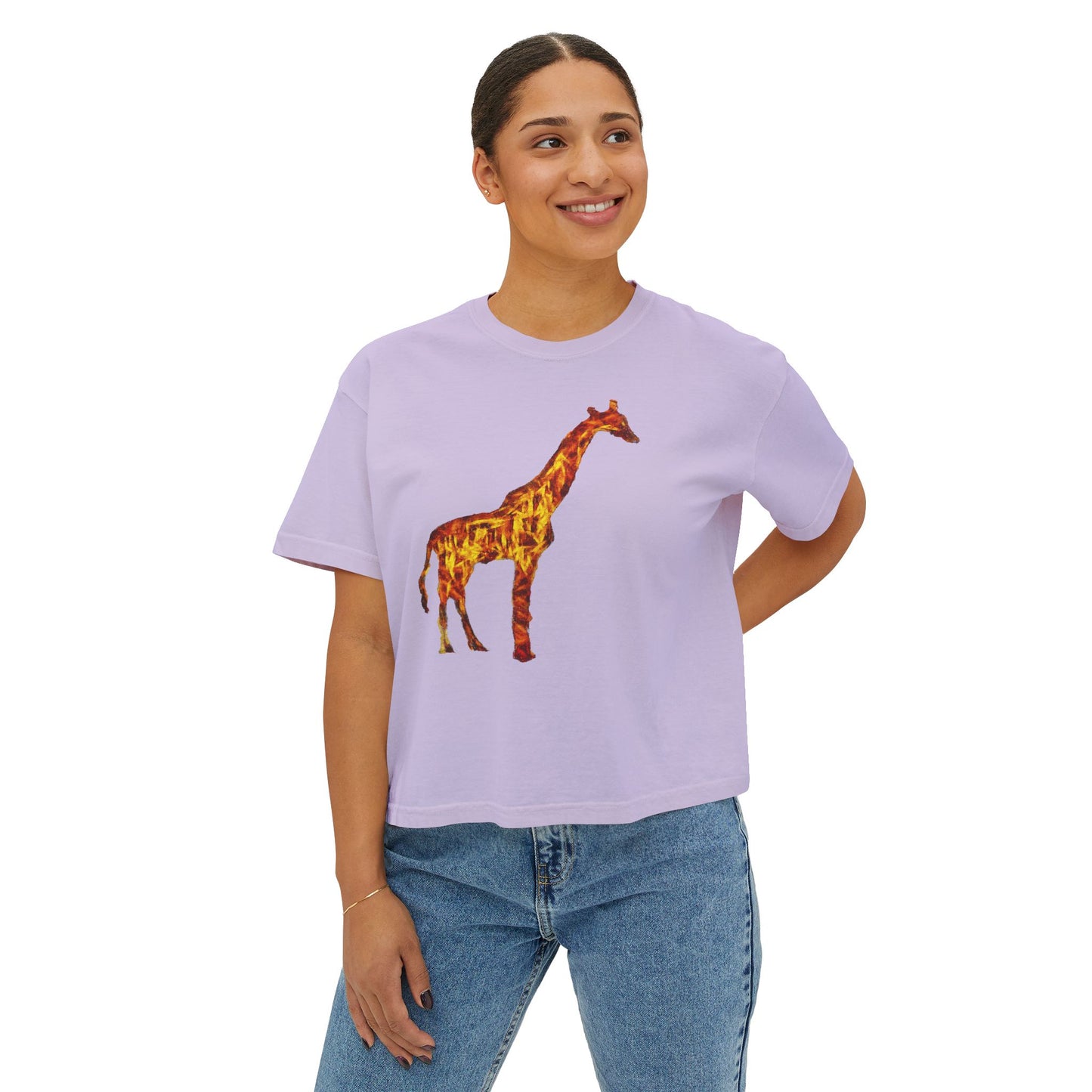 Giraffe - Women's Oversized Boxy Tee