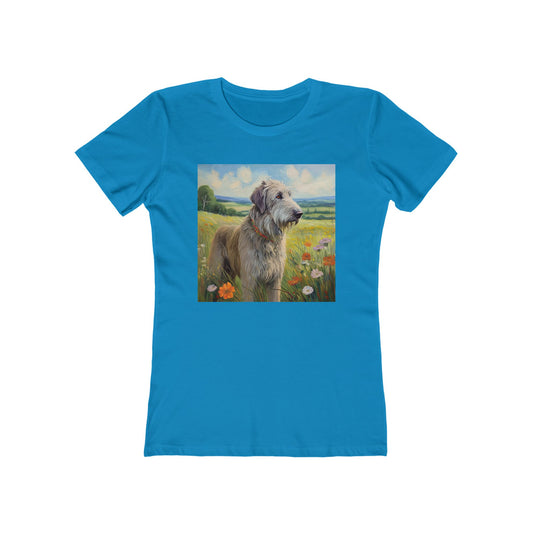 Irish Wolfhound Women's Slim Fitted Ringspun Cotton Tee