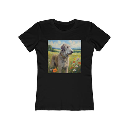 Irish Wolfhound Women's Slim Fitted Ringspun Cotton Tee