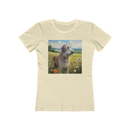Irish Wolfhound Women's Slim Fitted Ringspun Cotton Tee