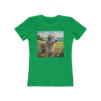 Irish Wolfhound Women's Slim Fitted Ringspun Cotton Tee