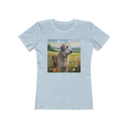 Irish Wolfhound Women's Slim Fitted Ringspun Cotton Tee