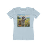 Irish Wolfhound Women's Slim Fitted Ringspun Cotton Tee