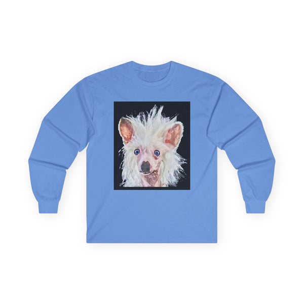 Chinese Crested Unisex Cotton Long Sleeve Tee