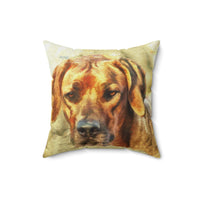 Rhodesian Ridgeback 'Zulu' - Spun Polyester Throw Pillow