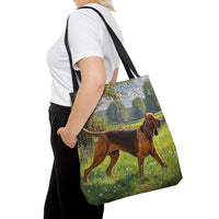 Bloodhound Polyester Tote Bag (AOP)