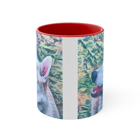 Norwegian Buhund Accent Coffee Mug, 11oz