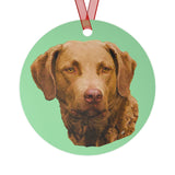 Chesapeake Bay Retriever Metal Ornaments