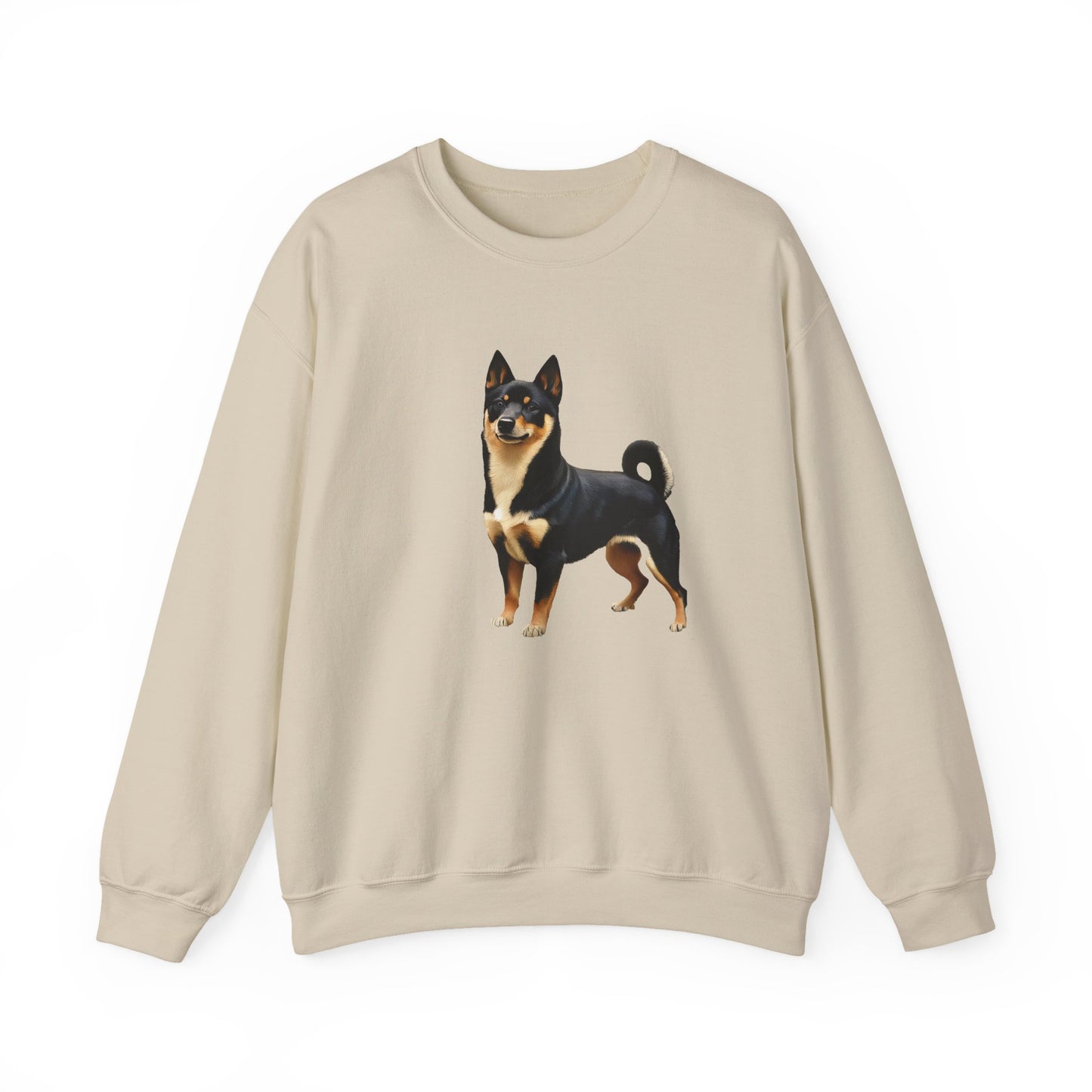 Black & Tan Shiba Inu Unisex 50/50 Crewneck Sweatshirt