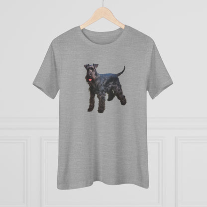 Kerry Blue Terrier Women's Relaxed Fit Cotton Tee