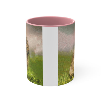 Rabbit 'Clover' Accent Coffee Mug, 11oz