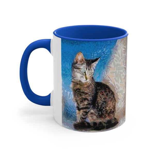 Cat Teris of Tinos Accent Coffee Mug, 11oz