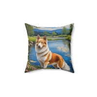 Norrbottenspets - Spun Polyester Throw Pillow