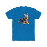 Australian Terrier Men's Fitted Cotton Crew Tee