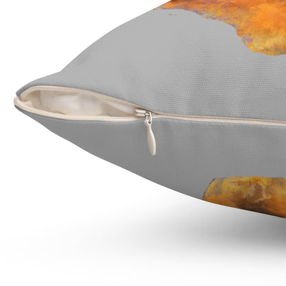 Dachshund 'Doxie #1' Spun Polyester Throw Pillow