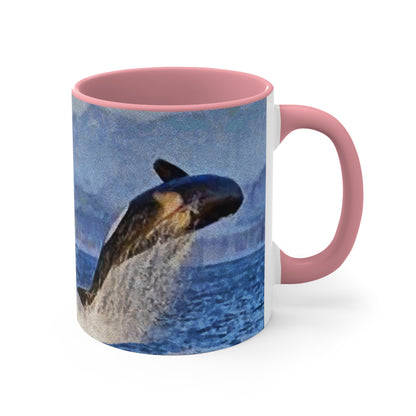 Whale - 'Leviathan' Accent Coffee Mug, 11oz