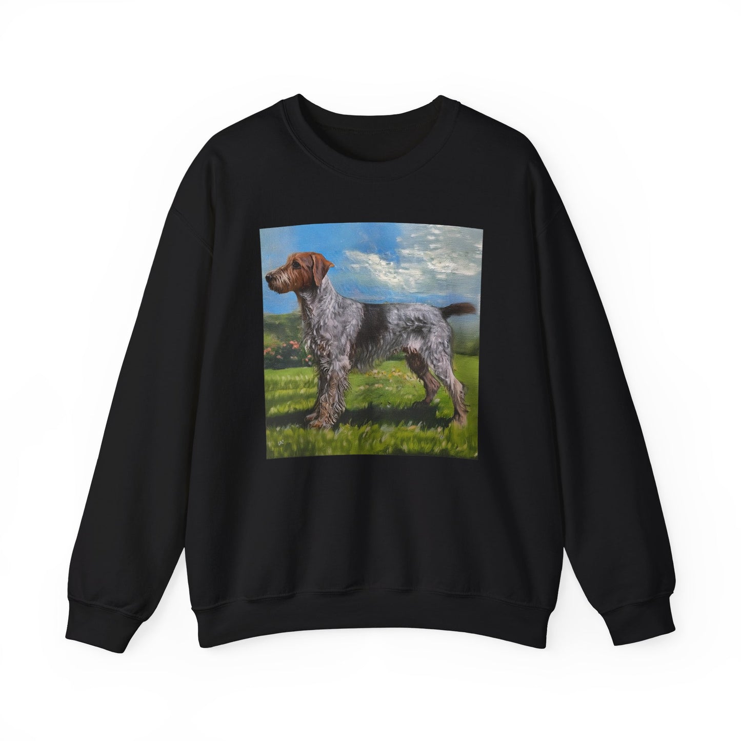 Wirehaired Pointing Griffon Unisex 50/50  Crewneck Sweatshirt