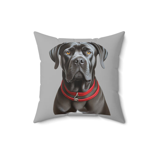 Cane Corso Spun Polyester Square Pillow - A Cozy Companion for Your Space