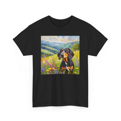 Black & Tan Coonhound Unisex Heavy Cotton Tee