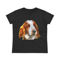 Irish Red & White Setter  Women's Midweight Cotton Tee