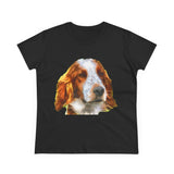 Irish Red & White Setter  Women's Midweight Cotton Tee