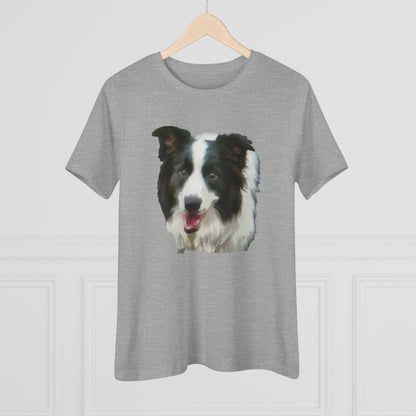 Border Collie 'Archie' Women's Relaxed Fit Cotton Tee