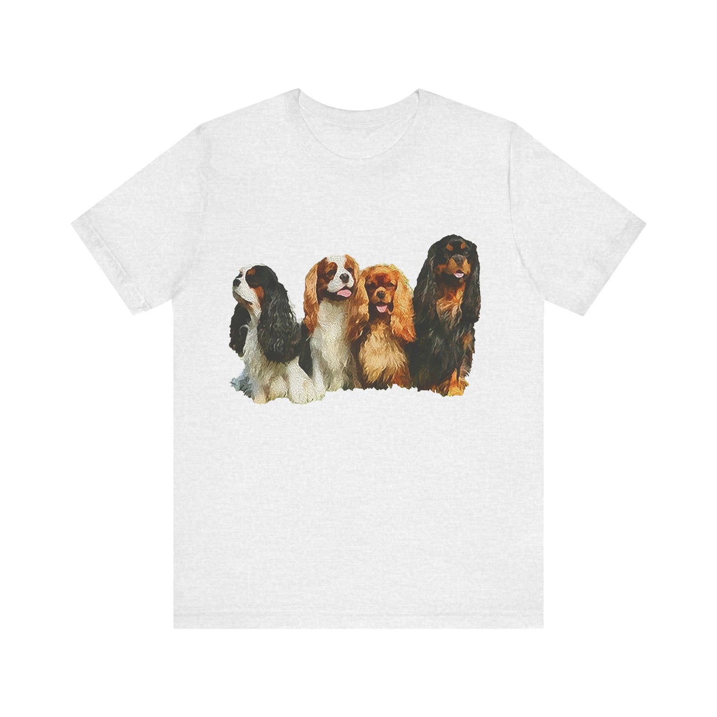 King Charles Spaniels 'Cavalier Club' Unisex Jersey Short Sleeve Tee