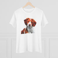 Brittany Spaniel 'Gunner' Women's Relaxed Fit Cotton Tee
