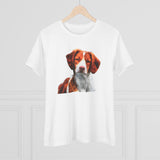 Brittany Spaniel 'Gunner' Women's Relaxed Fit Cotton Tee