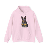 Blue Heeler - Australian Cattle Dog 'Bailey' Unisex 50/50 Hooded Sweatshirt