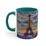 Eiffel Tower Sunset - Accent Coffee Mug, 11oz