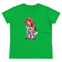 German Shorthaired Pointer "Benny" Women's Midweight Cotton Tee