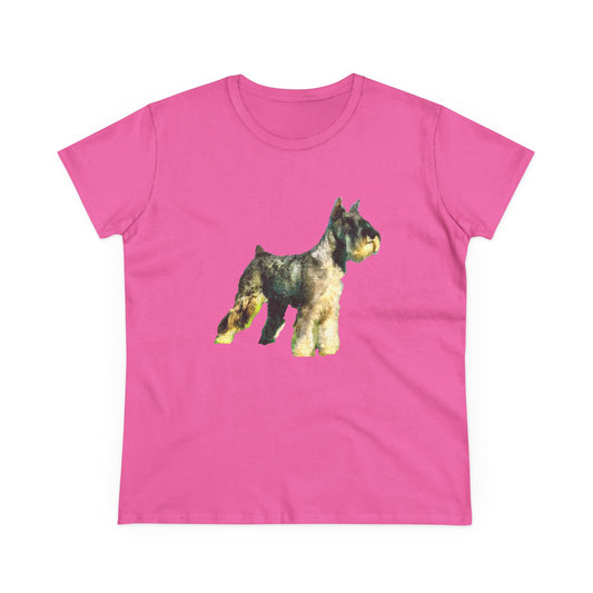 Schnauzer Women's Midweight Cotton Tee