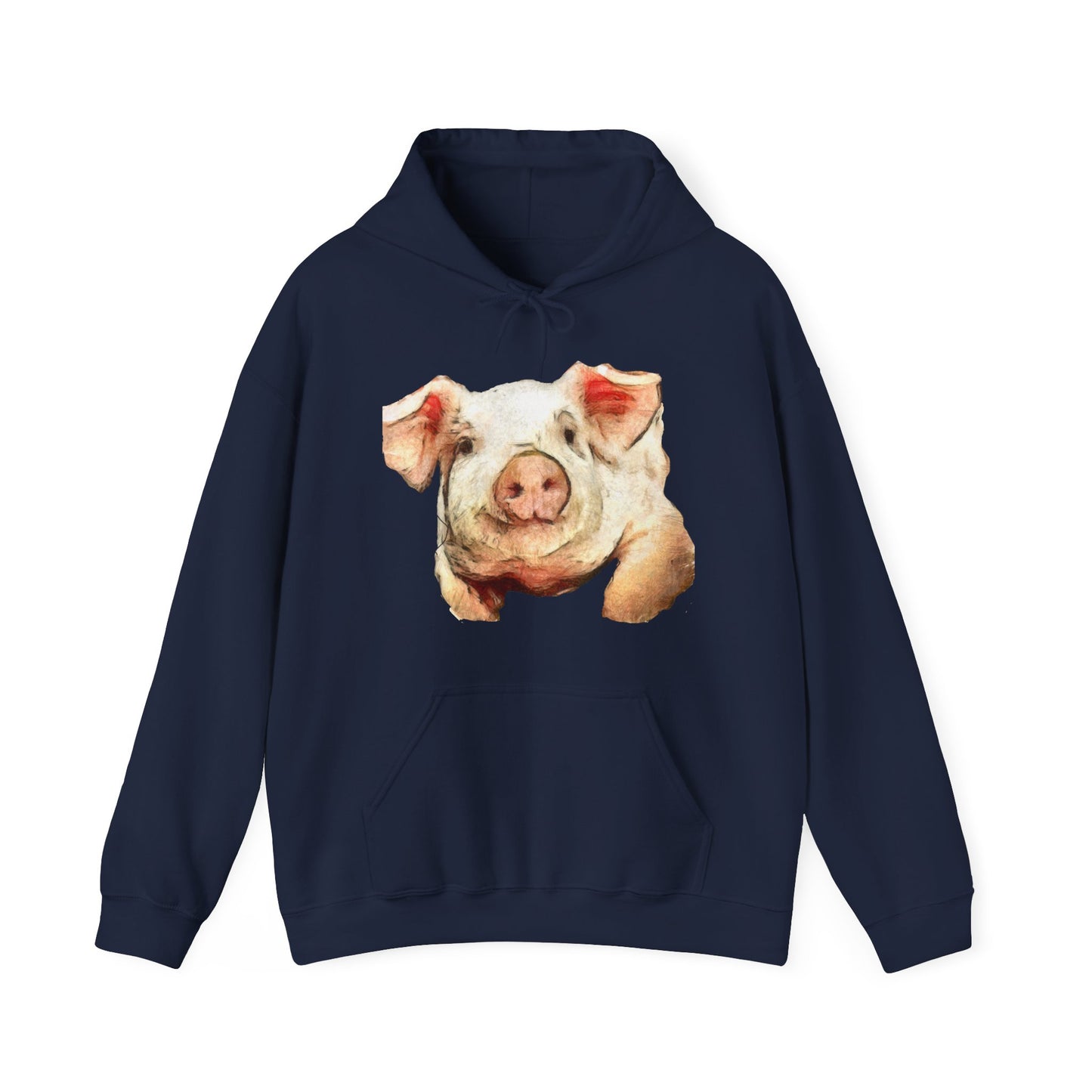 Pig 'Petunia' Unisex 50/50 Hoodie