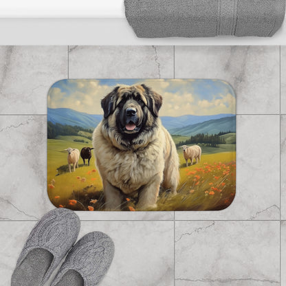 Caucasian Shepherd Dog Bathroom Rug Mat