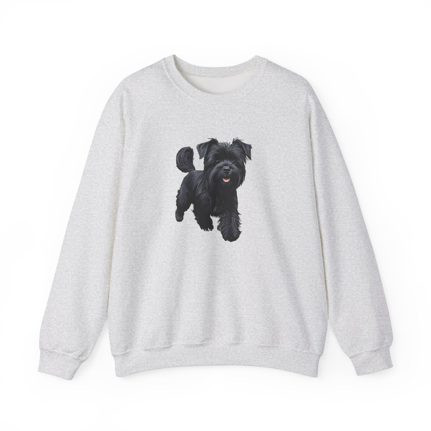 Affenspinscher Unisex 50/50 Crewneck Sweatshirt - Luxurious Charm of the Monkey Dog