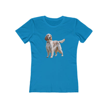 English Setter #4 - Women's Slim Fit Ringspun Cotton Tee