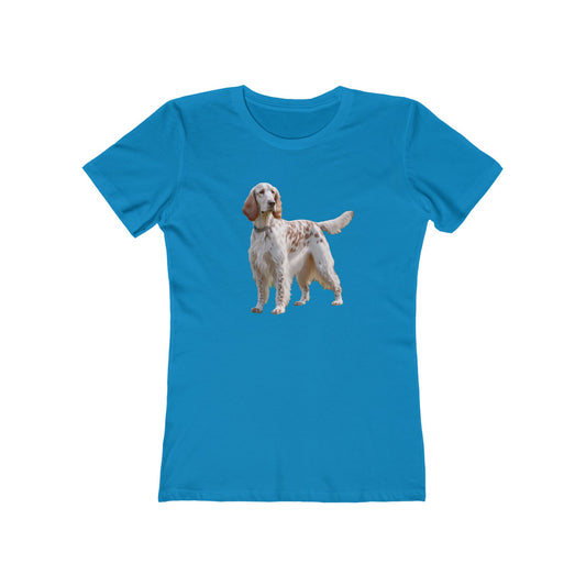 English Setter #4 - Women's Slim Fit Ringspun Cotton Tee