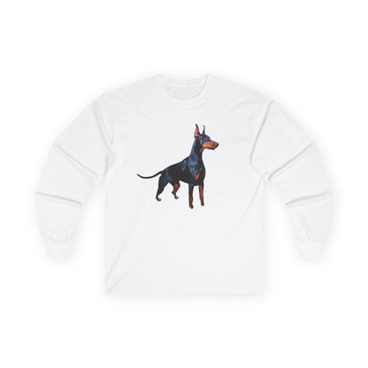 Doberman Pinscher Unisex Classic Cotton Long Sleeve Tee