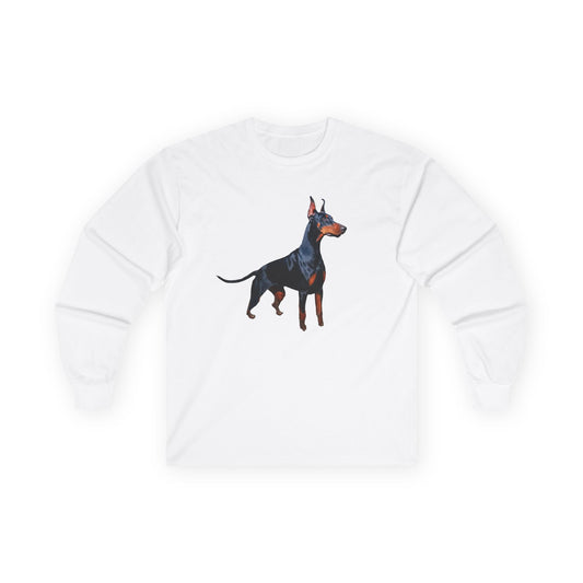 Doberman Pinscher Unisex Classic Cotton Long Sleeve Tee