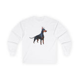 Doberman Pinscher Unisex Classic Cotton Long Sleeve Tee
