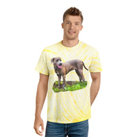 Blue Lacy Unisex Cotton Tie-Dye Tee, Cyclone
