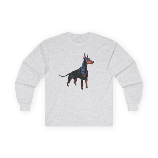 Doberman Pinscher Unisex Classic Cotton Long Sleeve Tee