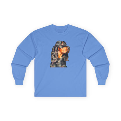 Gordon Setter "Angus" Unisex Cotton Long Sleeve Tee