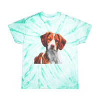 Brittany Spaniel 'Gunner' Unisex Tie-Dye Tee, Cyclone