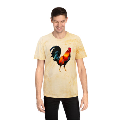 Rooster 'Silas' Unisex Cotton Color Blast T-Shirt