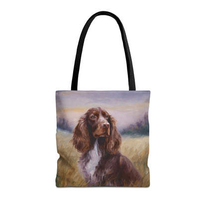 Field Spaniel Polyester Tote Bag (AOP)